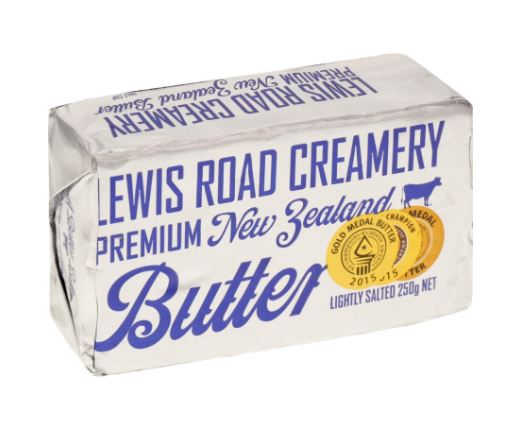 Lewis Road Creamery Premium NZ Butter - Lightly Salted 250g