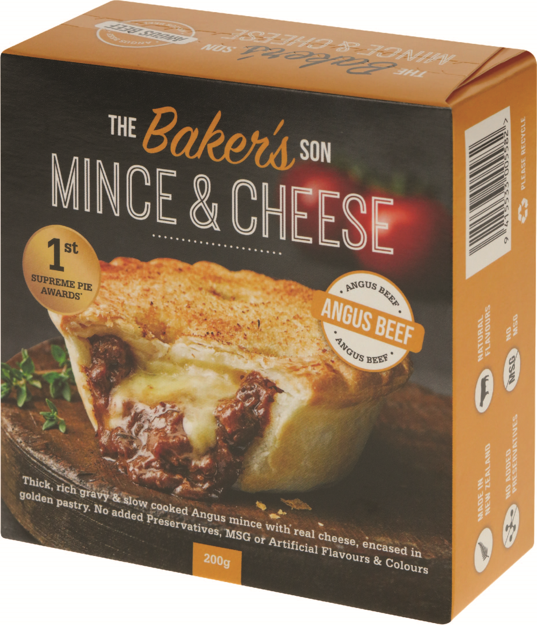 The Bakers Son Angus Mince & Cheese 200g