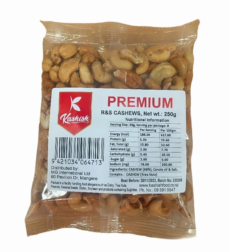 Cashews Roasted and Salted 250g