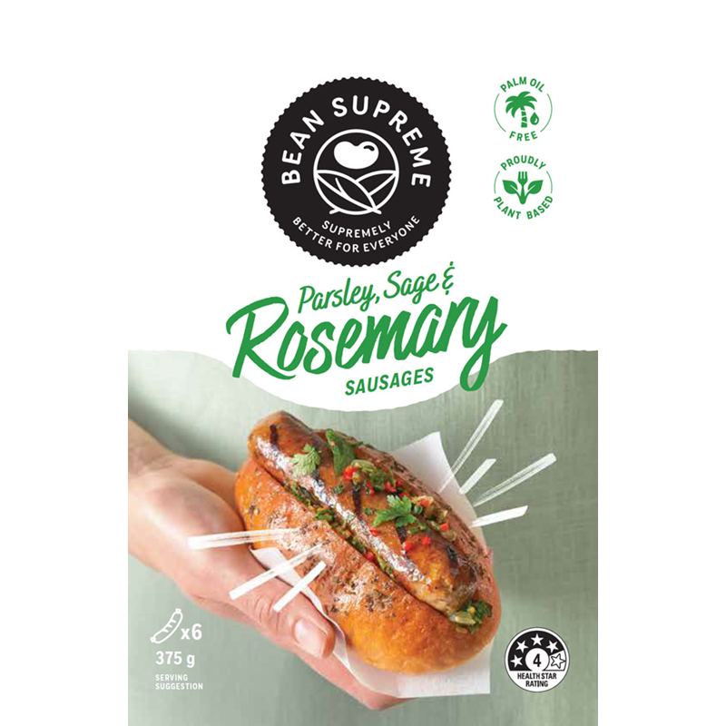 Bean Supreme Sausages Rosemary Sage Parsley 375g