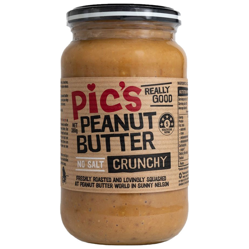 Pics Peanut Butter Crunchy Unsalted 380g